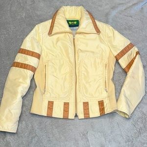 Women's Cream and Tan Ski Jacket